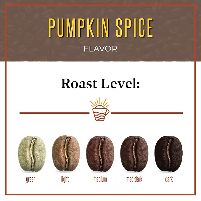 San Diego Coffee Pumpkin Spice, Medium Roast, Whole Bean Coffee, 16-Ounce Bags (Pack of 2) Café en grano tostado