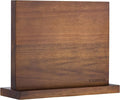 Magnetic Knife Block Acacia Wood -Double Sided Magnetic Knife Holder Rack for Kitchen Counter -Universal Knife Block Without Knives Wooden Multifunctional Storage Fully Assembled