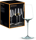 Nachtmann ViNOVA White – Set of 4 Lead-Free 12.8 oz Crystal Stemware, Tall Elegant Glassware for Enhancing Aromas & Flavors, Ideal for Dining, Tasting, Entertaining, Celebrations