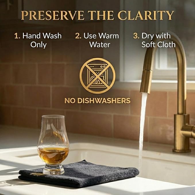 GLENCAIRN The WEE Crystal Whisky Glass Set of 12 - Mini Size 3.34in, 85mm Whiskey Tasting Glass