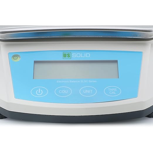 U.S. Solid Precision Lab Scale 5000g x 0.01g Analytical Balance RS232 Interface, 19 Measurement Units