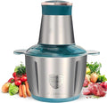 Food Processor,Electric Food Chopper,Fast Shredding for Meat, Vegetables, Fruits and Nuts,Electric Food Chopper with 4 Large Sharp Blades for Meat, Upgraded Button & Smart Overheat Protectio
