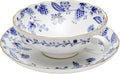 6 Pack Bone China Mini Espresso Cup,5 oz Porcelain Coffee Mugs with Saucer Handle,Demitasse Cups,Modern Deacor Art Cups,Suitable for Espresso Machine -Blue White