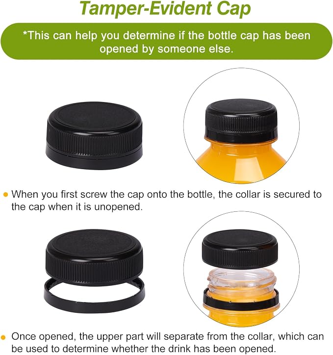 TOMNK 80pcs Juice Bottles with Caps, 4oz Plastic Containers with Lids Empty Reusable Clear Ginger Shots Bottles with Label, Funnel, and Brush Beverage for Juicing, Smoothies, Drinking, Fridge