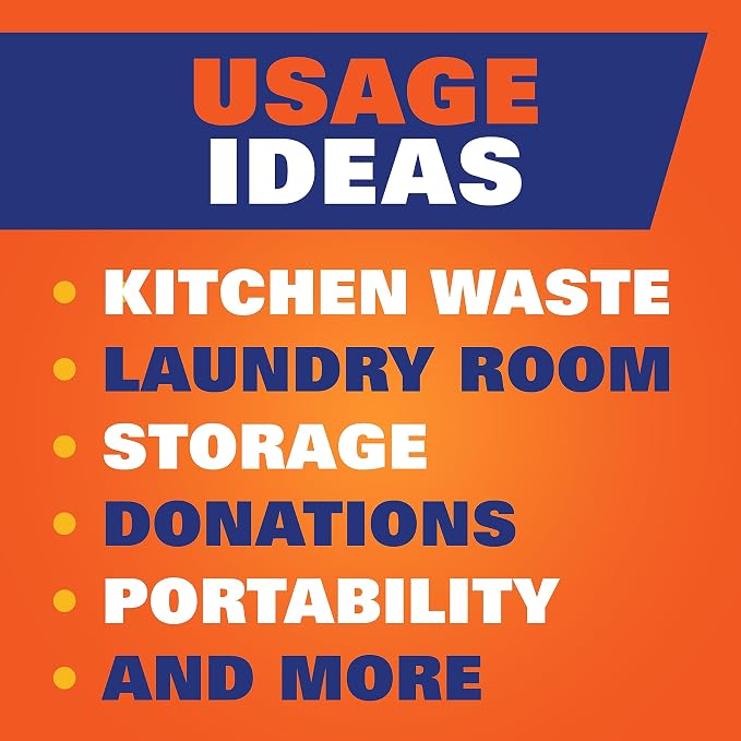 Hefty Ultra Strong 13 Gallon Trash Bags, Tall Kitchen Trash Bags 13 Gallon Size, White, Fabuloso Citrus & Fruits Scent, 80 Bags (Pack of 3)