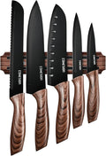 Cohesion 5 PCS Kitchen Knife Set with Magnetic Knife Holder for Wall, Ultra Sharp Chef Boxed Knife Set With Sheathes for Multipurpose Cooking with Ergonomic Handle