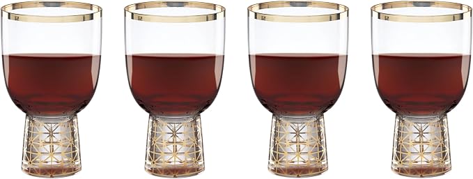 Lenox 897412 Tuscany Classics Gold Frost Wine Glasses, Set of 4