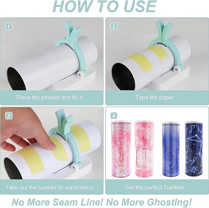 Yosoo Roller Tumbler Clamp Tool for Sublimation Projects, Lightweight and Compact, Great for DIY Enthusiasts on The Go