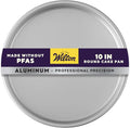Wilton Aluminum Bakeware Round Tiered Cake Pan - Made from Natural Anodized Aluminum - Durable Cake Pan with Even Heat Distribution - Reduces Over-Baking - 10 x 2 Inch