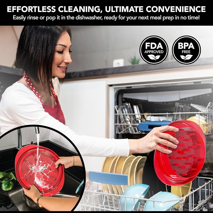 Chicken Shredder with Tray – Fast & Easy Meat Shredder for Pulled Chicken, Pork or Beef – BPA-Free, Anti-Slip Base, Dishwasher Safe – Manual BBQ Gadget – Designed in USA – Cozy Kitchen