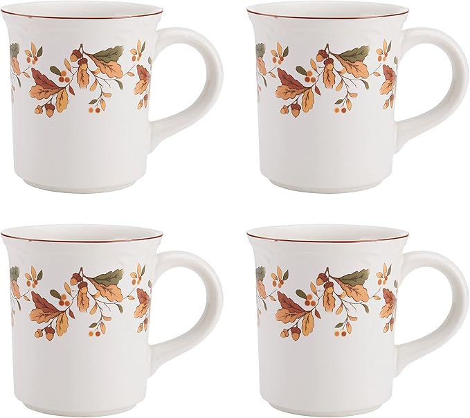 Pfaltzgraff Autumn Berry 16 Piece Dinnerware Set, Service for 4, Multi Colored