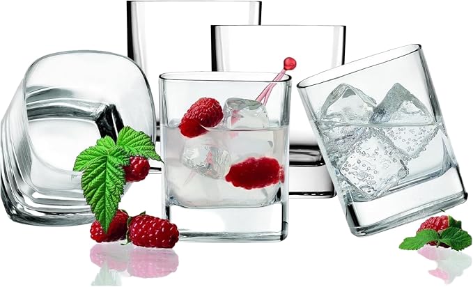 Luigi Bormioli Strauss Double Old-Fashioned Glasses - Clear, Set of 6