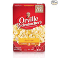Orville Redenbacher’s Microwave Popcorn, Butter Flavor, 3g Fiber Per Serving, 3.29 oz., 3-Count (12 Boxes)
