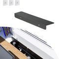 Metal Kitchen Refrigerator Gap Partition Countertop Gap Extension Board, Refrigerator Side Partition, Gap Covers Between Countertop And Walls, No Drill (Black, 11.81 * 3.93inch)