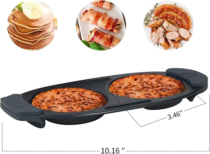 MKYSAIL Quick-Heat Microwave Egg Cooker|Poacher|fryer,Multi-Use microwave egg maker for Breakfast Sandwiches,Dishwasher-Safe,Save Time,Portable for Home,Travel,Gifts(Orange)