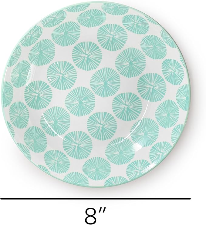 Elama Giovanna 6 Piece Assorted Design Porcelain Multi-Color Graphic Bowl Set, Tableware, Serveware, Dinnerware Set, Bowl Set (6 Piece)