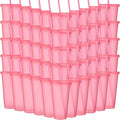 Honeydak 60 Pack Tumbler with Straw and Lid Bulk Cups for Gifts Glitter Plastic Coffee Cups 24-27 oz Reusable Water Bottle Iced Coffee Travel Mug Party Favors for Birthdays Travel (Clear Pink)