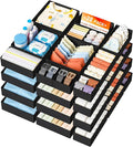 DIMJ Drawer Organizer Clothes Storage - 28 Pack Baby Dresser Organizer for Nursery, Foldable Closet Drawer Organizer Bins for Bedroom Organization, Fabric Storage Dividers for Socks, Underwears, Bras