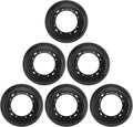6 PCS 9 Inch Black Lazy Susan Turntable Bearing Plate, Lazy Susan Bearings Base, Lazy Susan Hardware, Easy Installation, Solid Metal Construction, for Home and Industrial, by GENHAKON