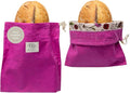 Bee’s Wrap Beeswax Bread Bag - 2 Meadow Magic Reusable Beeswax-Lined Bread Storage Bags - Breathable & Sustainable Homemade Bread Saver - Plastic Free Eco-Friendly Alternative