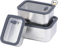 Stainless Steel Food Storage Containers-3Pcs Leakproof, Airtight Stainless-Steel Bowls with Lids, Freezer/Dishwasher/Microwave Safe Containers, Durable & Stackable Stainless Steel Containers with Lids
