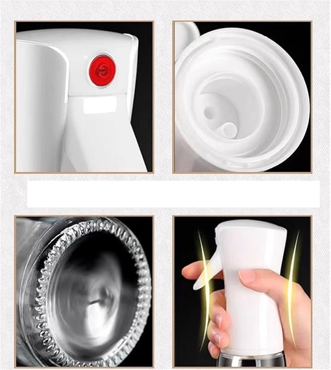 Oil Sprayer, 10pcs Oil Sprayer Bottle For Cooking Spray Mister For Air Fryer BBQ Kitchen,for Kitchen, Air Fryer(White)