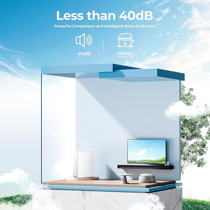 Electactic 3.0 Cu.ft Small Freezer, Mini Upright Freezer with 7 Adjustable Thermostat, Removable Shelves, Reversible Single Door, for Bedroom/Home/Dorms/Apartment (White)