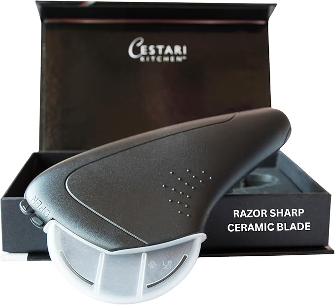Cestari Heirloom Ceramic Pizza Cutter – Razor-Sharp, Rust-Free Blade with Protective Guard | Dishwasher Safe | A Legacy Kitchen Tool for Generations