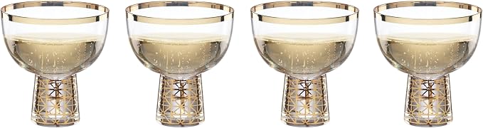Lenox 897410 Tuscany Classics Gold Frost Coupes, Set of 4