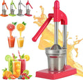Cast Iron Juicer Hand Press, Manual Juicer Hand Press, Heavy Duty Countertop Lime Citrus Crush Machine for Fresh Lemonade Orange Juice, Easy to Clean, Home and Kitchen