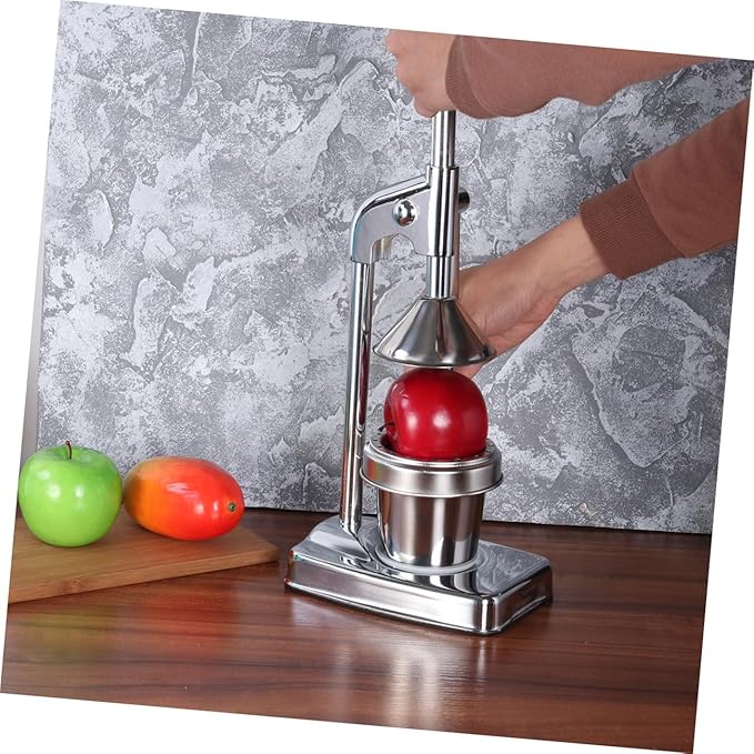 SOLUSTRE Manual Citrus Juicer Extractor Fruit Machine Stainless Steel Lever Press