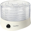 Small Food Dehydrator Dryer - Dehydrator for Healthy Food, Meat, Jerky, Fruit, Vegetable, Mushroom and Herb, 280W, 158°F, Mini Dryer with 5 BPA-Free Drying Trays, White, Model 704M