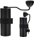 Normcore Manual Coffee Grinder V2, 49mm Titanium Flat Burr, Internal Adjustable Setting, Double Bearing Positioning, High-Precision Hand Coffee Mill with EVA Case, Cleaning Kit