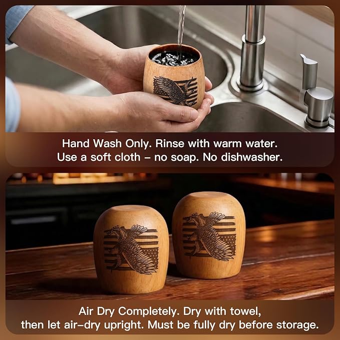 Original Oak Charred Whiskey Glass - Handcrafted Engraved Oak Whiskey Tumbler, Unbreakable Old Fashioned Glass, Unique Wooden Bourbon Drinking Glass for Men
