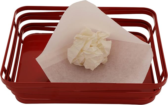 G.E.T. 4-T1000 White Cone Basket Liner / Deli Wrap Paper / Double Open Bag Paper Food-Safe Tissue Liners Collection, White(Pack of Case)