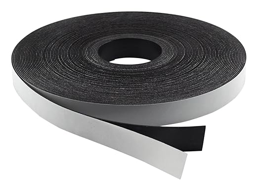 Master Magnetics Flexible Magnet Strip with Adhesive Back , 1/16" Thick, 1-1/2" Wide, 100 feet (1 Roll)