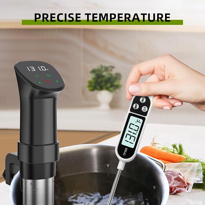 Zionheat Sous Vide Machine 1100W Fast Heating Thermal Immersion,Digital Touch Screen，With Accurate Temperature and Timer Circulator Precise Stainless Steel Cooker