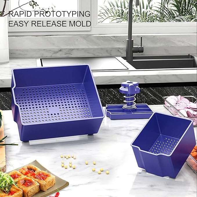 Tofu Press ABS Tofu Presser without Crack to Firm Or Extra Firm Tofu Easily Remove Water DIY Tofu Making Tool Improve the Flavor and Texture for Kitchen Restaurant