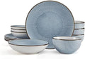 Pfaltzgraff Arlie Blue 12 Piece Dinnerware Set, Service for 4, Blue
