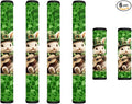 Refrigerator Door Handle Covers Pack of 6 Waterproof Door Cloth Protector Kitchen Appliance Handle Cover Home Accessories, Leprechaun Hat Rabbit Bunny Guitar Shamrock St. Patrick's Day