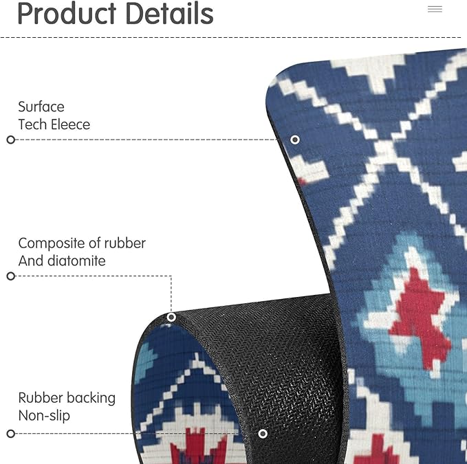Kitchen Sink Splash Guard 2 PCS 30 Inch Sink Faucet Mat Splash Guard for Bathroom Countertop Water Absorbent Foldable Cuttable Soft Washable Vintage Blue Floral Patriotic