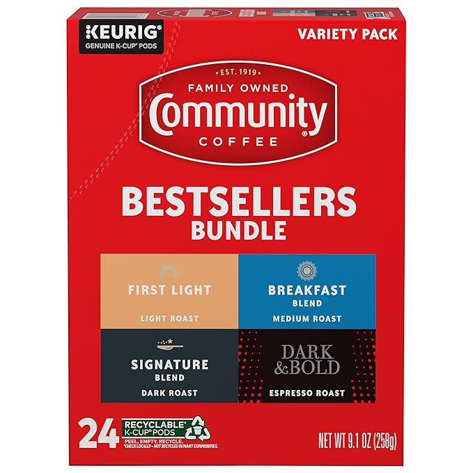 Community Coffee Bestsellers Bundle Variety Pack, 24 ct K-Cup® Pods (Pack of 1)