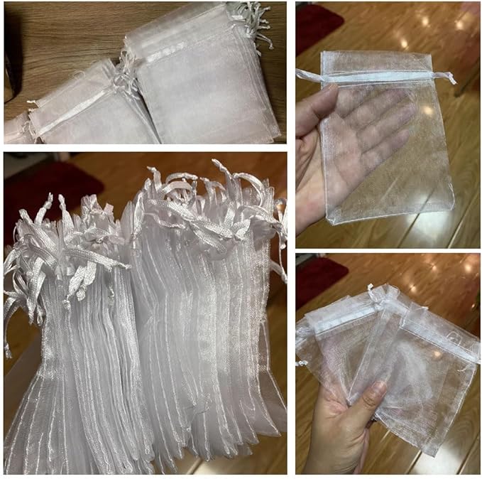 100pcs High-Density Nylon Mesh Bags for Fruit & Vegetable Protection - Waterproof Anti-Bird & Insect Netting(13x18cm)