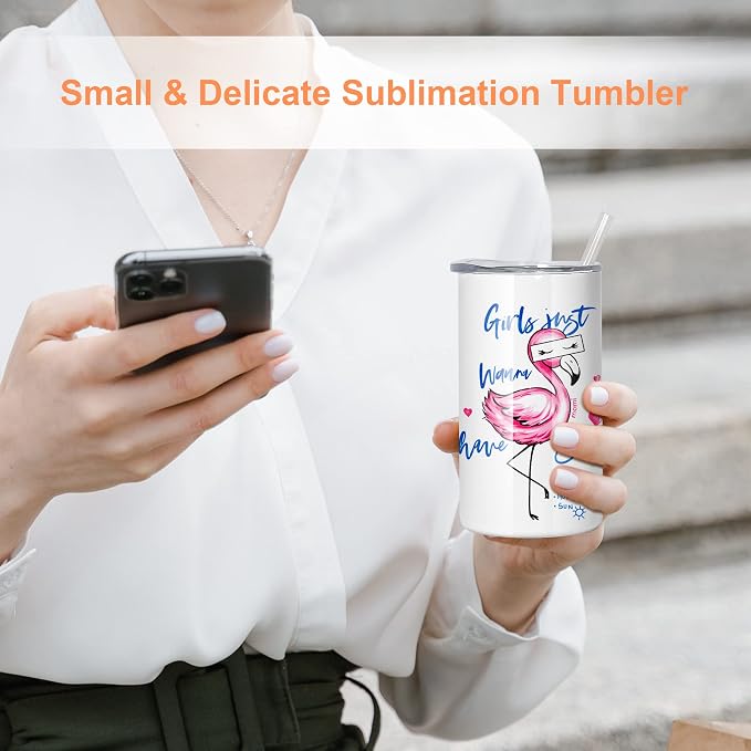 12oz Sublimation Tumblers with Lids and Straws,Blanks Straight Skinny Kids Tumblers,Double Wall Vacuum Insulated Tumbler for Hot and Cold Drinks, Travel Tumblers for Coffee, 30 Pack