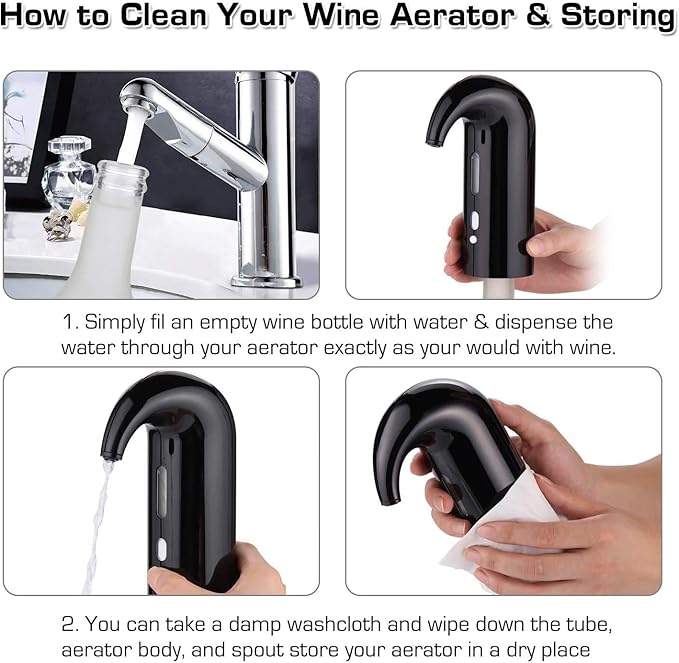 Electric Wine Aerator Dispenser Set – Automatic Wine Decanter & Pourer with LED Display, Best Sellers Rechargeable Wine Pump & Stopper, Perfect Christmas Gifts for Wine Lovers