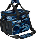 Pardick Lunch Box for Women Men Dinosaur Insulated Lunch Bag Leakproof Large Lunchbox for Adults with Adjustable Shoulder Strap, Cooler Tote Bag for Work, Picnic, Beach