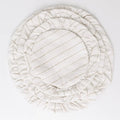 100% Linen Stripe Bowl Covers Reusable For Bread Proofing, 4 Pcs Elastic Cloth Fabric Bowl Covers, 5.9*7.9*9.8*11.8 Inches, White