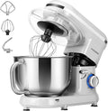VIVOHOME Stand Mixer, 660W 10 Speed 6 Quart Tilt-Head Kitchen Electric Food Mixer with Beater, Dough Hook, Wire Whip and Egg Separator, Silver