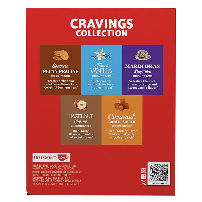 Community Coffee Cravings Collection Variety Pack, 40 ct K-Cup® Pods (Pack of 1)