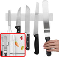 Modern Innovations 10 Inch Magnetic Knife Holder for Refrigerator, Magnetic Knife Holders for Fridge or Kitchen Wall No Drilling, Magnet Strips for Knives & Metal Utensils, Tool Rack, Stainless Steel